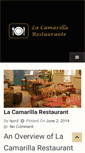 Mobile Screenshot of lacamarillarestaurante.com